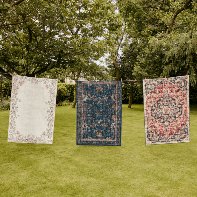 Eco-Washable | Paisley Rug Eco-Washable Rugs UK Mainland Free Shipping