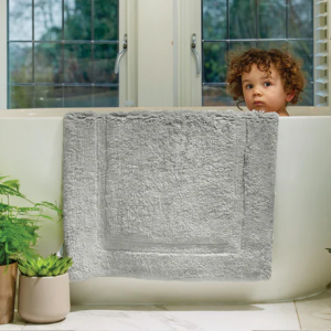Bamboo Border – Grey Bath Mat Bathroom Mats | Sets UK Mainland Free Shipping