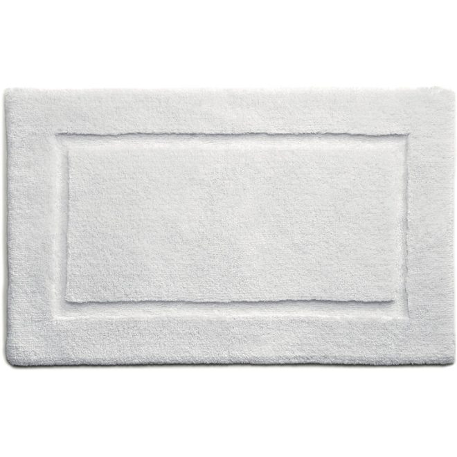 Bamboo Border – White Bath Mat Bathroom Mats | Sets UK Mainland Free Shipping