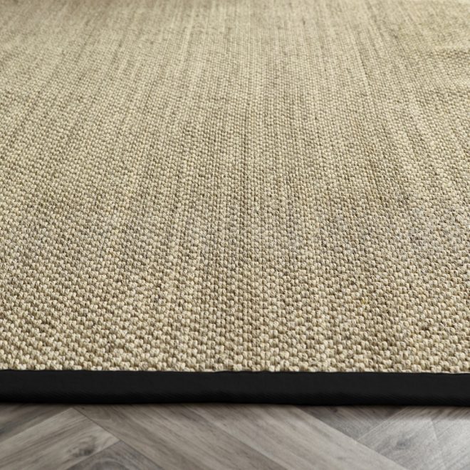 Sisal Light Beige with Black Border Best Sellers UK Mainland Free Shipping