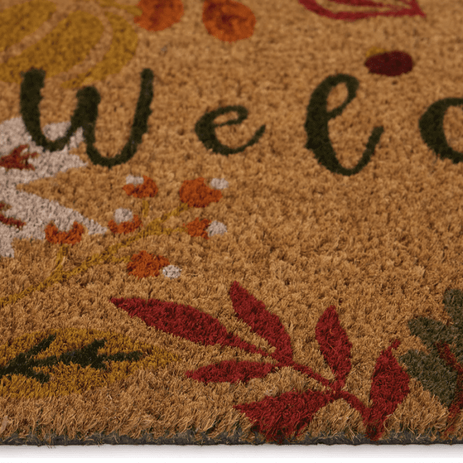 Printed Coir  |  Autumnal Welcome Doormats | Runners UK Mainland Free Shipping