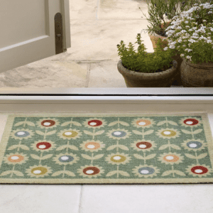 Nylon Indoor | Floral Sage Mats and Runners UK Mainland Free Shipping