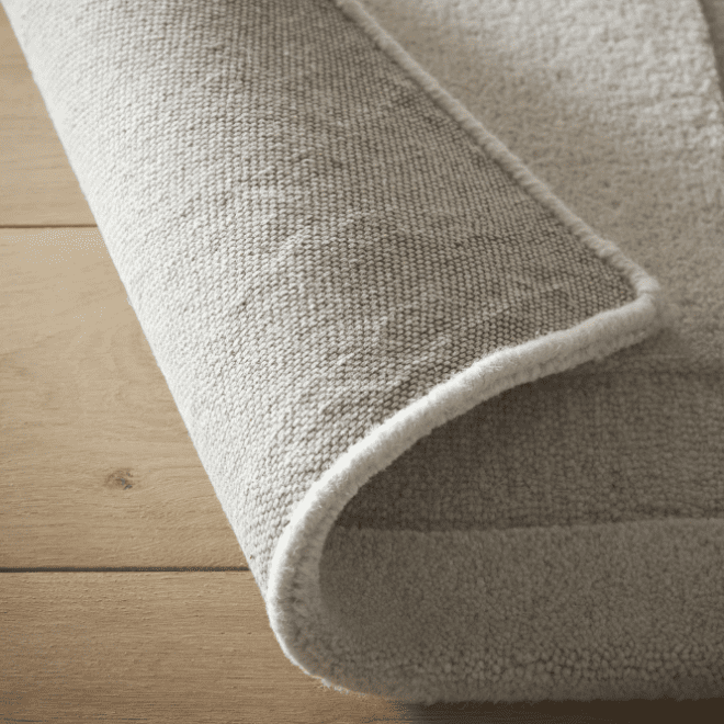 Sculptured Wool Rug | Stone Oatmeal Wool Rugs UK Mainland Free Shipping